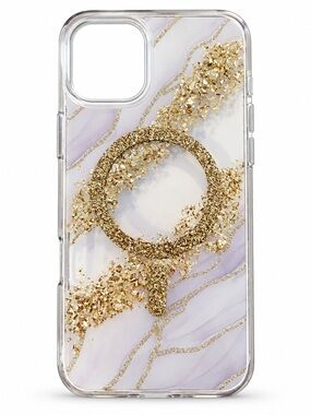 Case-Mate Karat Marble Gold MagSafe Clear iPhone Case